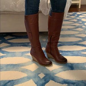 Aldo Brown Wedge Boot